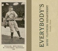 1916 Everybody's #123 Willie Mitchell Baseball Card