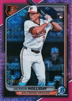 2024 Bowman Chrome Mega Box #26 Jackson Holliday Pink Refractor Baseball Card