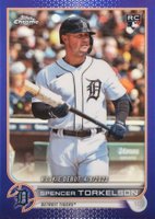 2022 Topps Chrome Update #USC157 Spencer Torkelson Purple Refractor Baseball Card