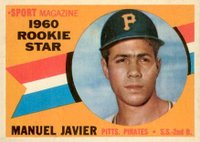 1960 Topps #133 Manuel Javier Rookie Star Baseball Card
