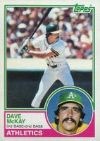 1983 Topps #47 Dave McKay Baseball Card