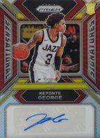 2023 Panini Prizm Sensational Signatures #SSKG Keyonte George Red Basketball Card