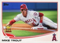 2013 Topps #27 Mike Trout Sliding Baseball Card