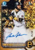 2022 Bowman Chrome Prospect Autographs #CPAJH Jack Herman Gold Mini Diamond Refractor Baseball Card
