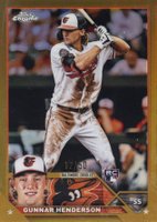 2023 Topps Chrome #2 Gunnar Henderson Gold Refractor Baseball Card
