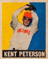 1948 Leaf #42r Kent Peterson Red Cap Baseball Card