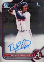 2022 Bowman Chrome Prospect Autographs #CPABMQ Brandol Mezquita Baseball Card