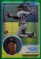 2018 Topps Silver Pack 1983 Chrome Promo #147 Gleyber Torres Green Refractor Baseball Card