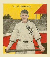 1933 Tattoo Orbit # Al Simmons Baseball Card