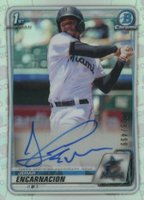 2020 Bowman Chrome Prospect Autographs #CPAJE Jerar Encarnacion Refractor Baseball Card