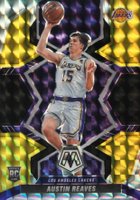 2021 Panini Mosaic #241 Austin Reaves Black/Gold Choice Basketball Card