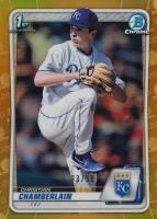 2020 Bowman Draft #BD84 Christian Chamberlain Chrome-Gold Refractor Baseball Card