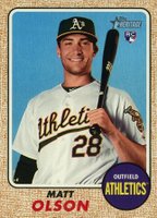 2017 Topps Heritage  #681 Matt Olson Baseball Card
