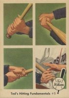 1959 Fleer Ted Williams #71 Ted's Hitting Fundamentals #1 Baseball Card