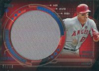 2014 Topps Trajectory Jumbo Relics #TJRMT Mike Trout Baseball Card