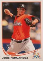 2013 Topps #589 Jose Fernandez Orange Jersey Baseball Card