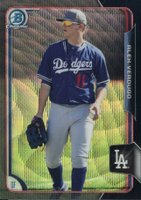 2015 Bowman Chrome Prospects #BCP21 Alex Verdugo Black Wave Refractor Baseball Card