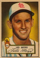 1952 Topps #143g Les Moss Gray back Baseball Card