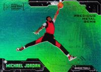 2024 Skybox Metal Universe Champions #1 Michael Jordan SP-Green Precious Metal Gems Basketball Card