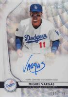 2020 Bowman Sterling Prospect Autographs #MV Miguel Vargas Wave Refractor Baseball Card