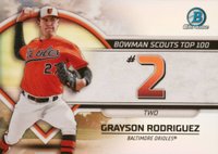 2023 Bowman Scouts' Top 100 #BTP2 Grayson Rodriguez Baseball Card