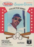 1986 True Value Perforated #13 Reggie Jackson Baseball Card