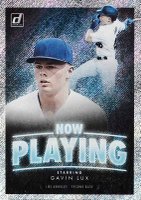 2020 Panini Donruss Now Playing #NP9 Gavin Lux Rapture Baseball Card