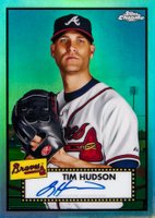 2021 Topps Chrome Platinum Anniversary Autographs #THU Tim Hudson Aqua Refractor Baseball Card