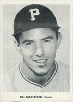 1961 Jay Publishing # Bill Mazeroski Pirates-Portrait Pose to Neck Baseball Card