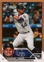 2023 Topps #651 Ezequiel Tovar Gold Baseball Card
