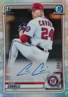 2020 Bowman Draft Chrome Draft Picks Autographs #CDACCA Cade Cavalli Refractor Baseball Card