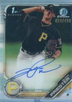 2019 Bowman Draft Chrome Draft Picks Autograph #CDAQP Quinn Priester Refractor Baseball Card