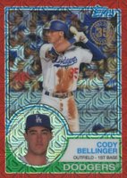 2018 Topps Silver Pack 1983 Chrome Promo #16 Cody Bellinger Red Refractor Baseball Card