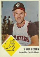 1963 Fleer #17 Norm Siebern Baseball Card