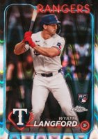 2024 Topps Chrome #122 Wyatt Langford Raywave Baseball Card