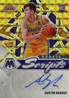 2021 Panini Mosaic Rookie Scripts #RSARV Austin Reaves Gold Basketball Card