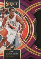 2023 Panini Select #129 Scoot Henderson Purple Die-Cut Basketball Card