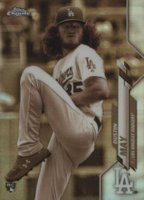 2020 Topps Chrome #176 Dustin May Sepia Refractor Baseball Card