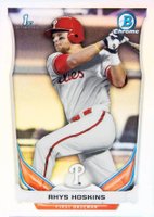 2014 Bowman Draft Picks #CDP122 Rhys Hoskins Chrome-Refractor Baseball Card