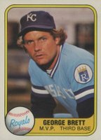 1981 Fleer #28 George Brett Portrait Baseball Card