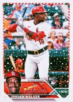 2023 Topps Holiday #H154 Jordan Walker Sssp Baseball Card