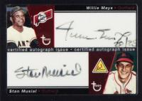 2004 Topps Retired Signature CO-Signers #CS-MM Stan Musial/Willie Mays Baseball Card