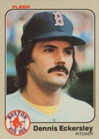 1983 Fleer #182 Dennis Eckersley Baseball Card