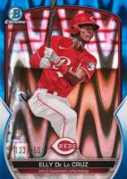 2023 Bowman Chrome Prospects #BCP65 Elly de La Cruz Blue Raywave Refractor Baseball Card