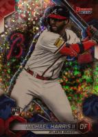 2023 Bowman's Best #27 Michael Harris II Mini Diamond Refractor Baseball Card