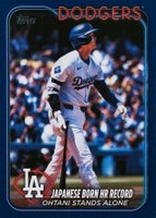 2024 Topps Update #US123 Shohei Ohtani Royal Blue Baseball Card
