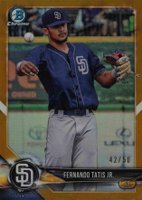 2018 Bowman Prospects Chrome #114 Fernando Tatis Jr. Gold Refractor Baseball Card