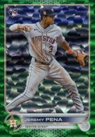 2022 Topps Update #US253 Jeremy Pena Green Foil Baseball Card