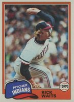 1981 Topps #697 Rick Waits Baseball Card