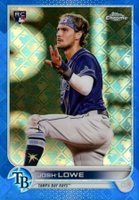 2022 Topps Chrome Logofractor Edition #94 Josh Lowe Blue Baseball Card